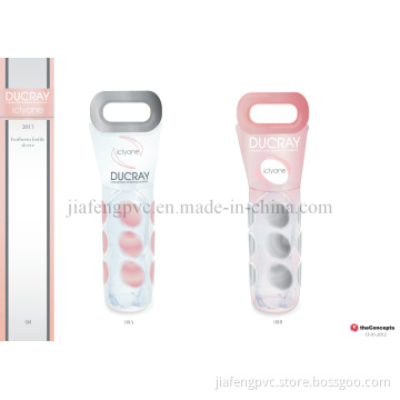 Liquid PVC Ice Bag with Die Cut Handle
